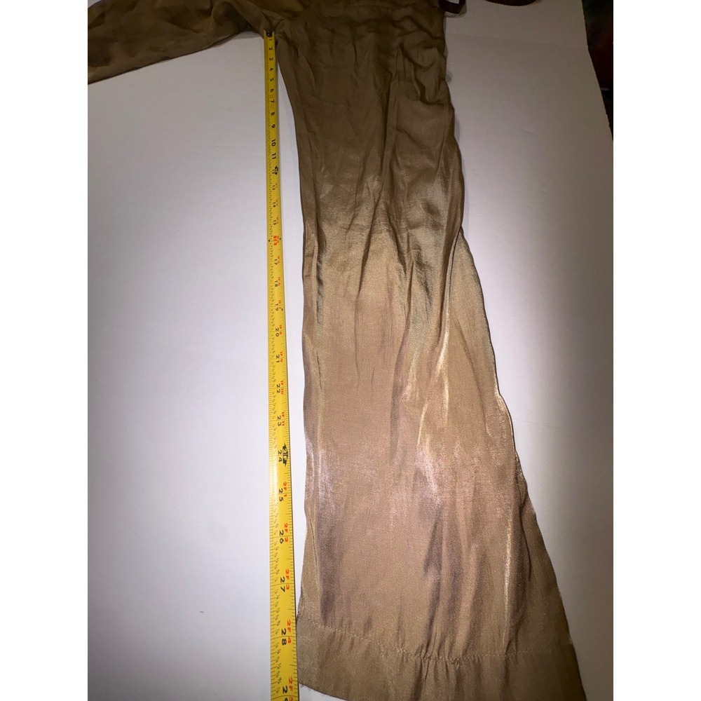 Alythea Women's M Beige Pleated  Belted‎ Pants - Picture 8 of 9